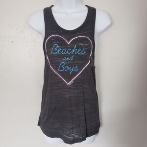 Oneill Grey Racerback Tank Top Beaches and Boys XS